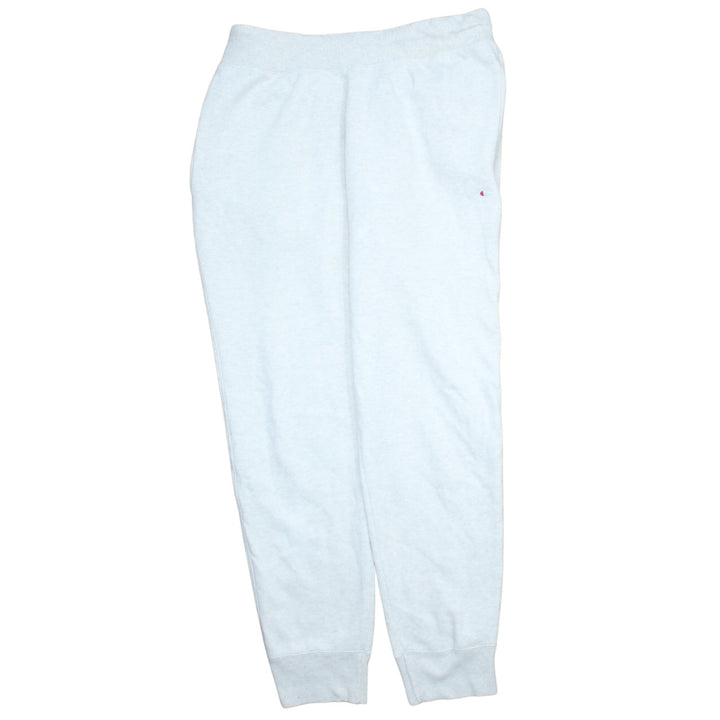 Champion Womens White Reverse Weave Fleece Jogger Trousers Size L