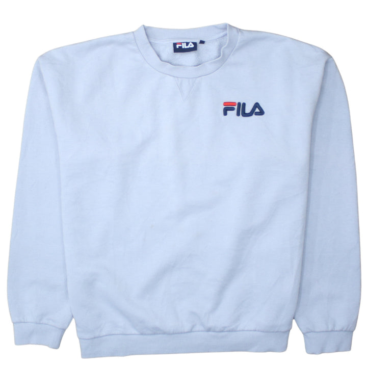 FILA Women’s Light Blue XL Crew Neck Pullover Sweatshirt