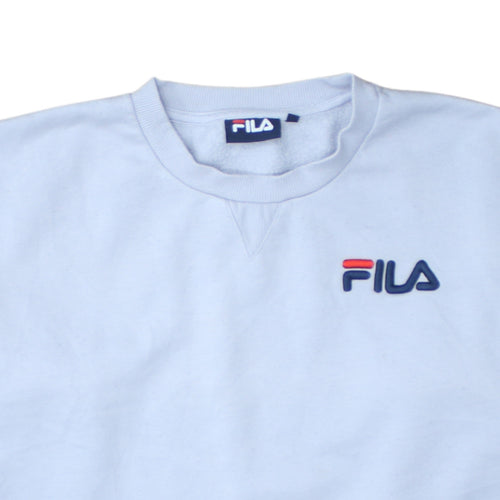 FILA Women’s Light Blue XL Crew Neck Pullover Sweatshirt