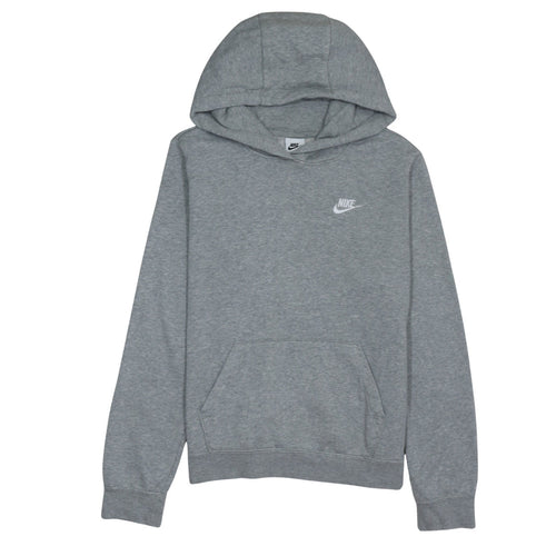 Nike Men's Grey Pullover Hoodie M Regular Fit Sportswear