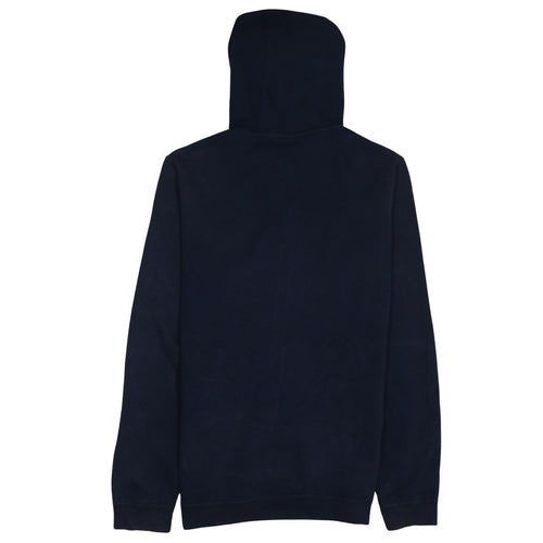 Nike Men's Blue Full Zip Hoodie L Logo Fleece Sweatshirt
