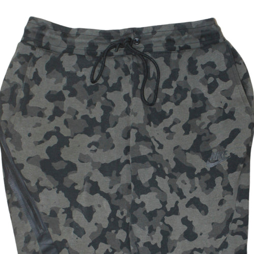 Nike Men's Grey Camouflage Jogger Trousers Size S Cotton Blend