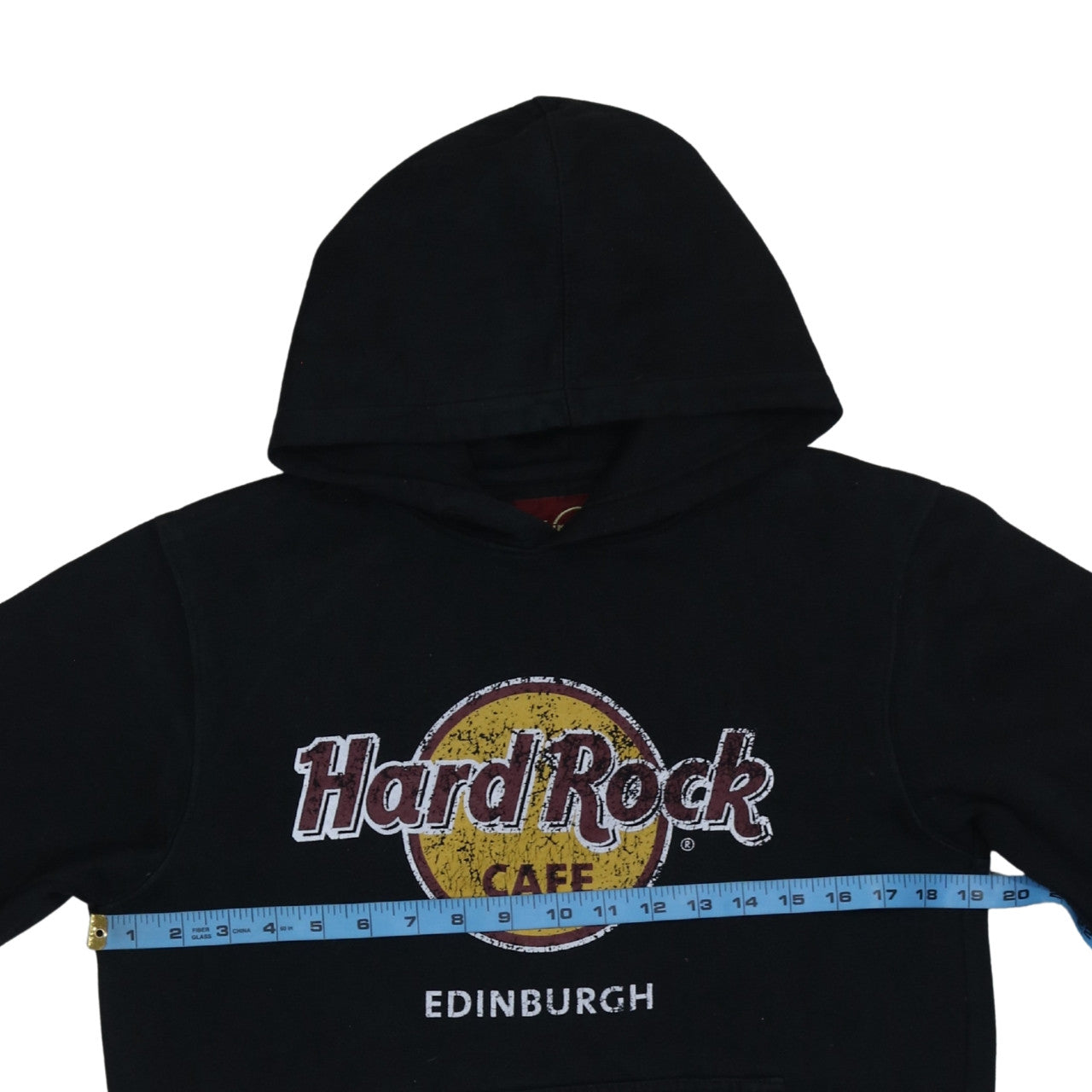 Hard Rock Cafe Men’s Black Pullover Hoodie Medium Edinburgh Logo