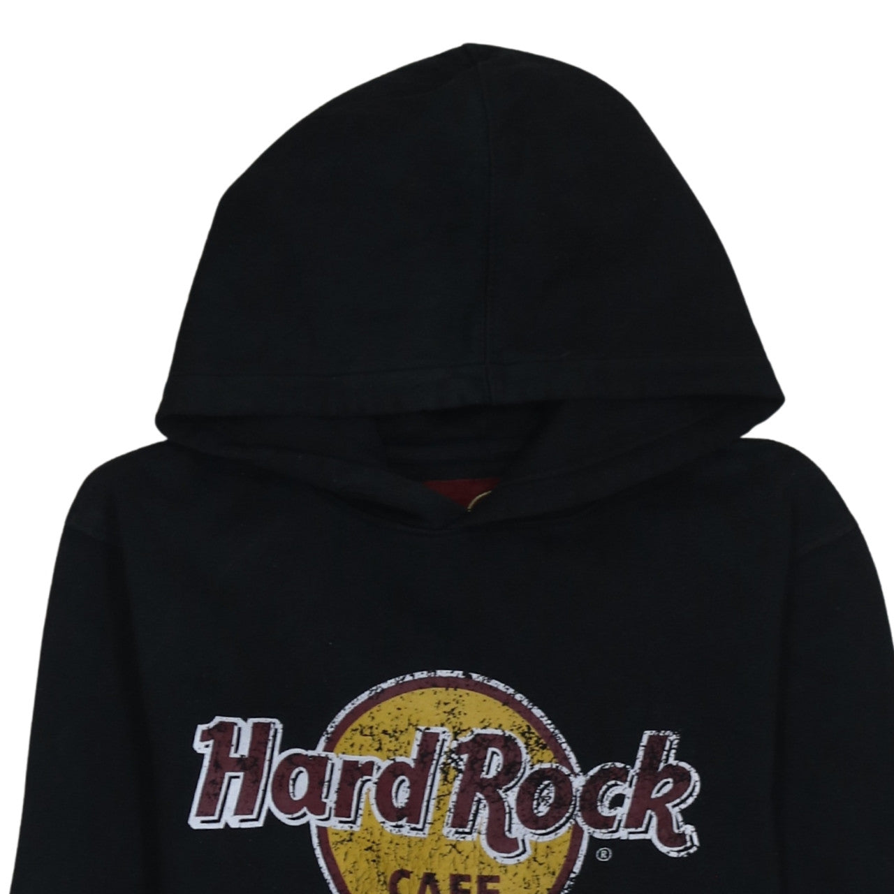 Hard Rock Cafe Men’s Black Pullover Hoodie Medium Edinburgh Logo