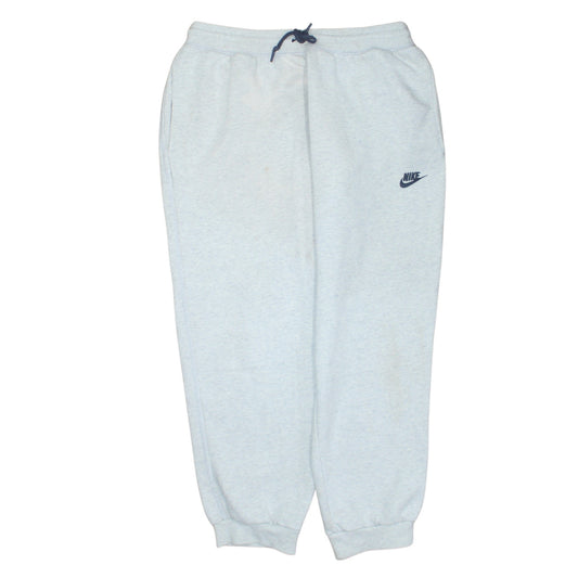 Nike Men's Grey Fleece Jogger Sweatpants L Regular Fit