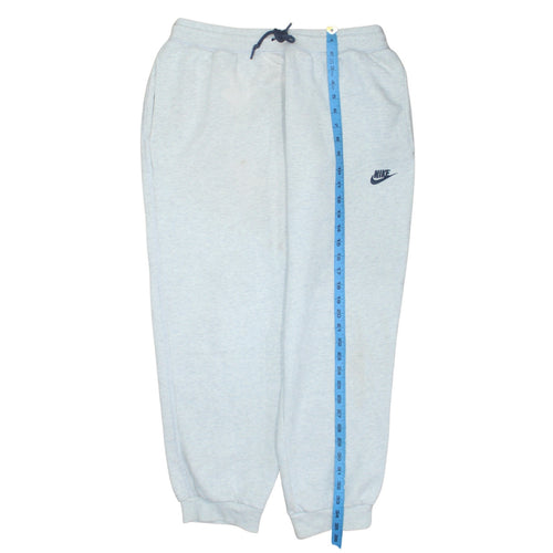 Nike Men's Grey Fleece Jogger Sweatpants L Regular Fit