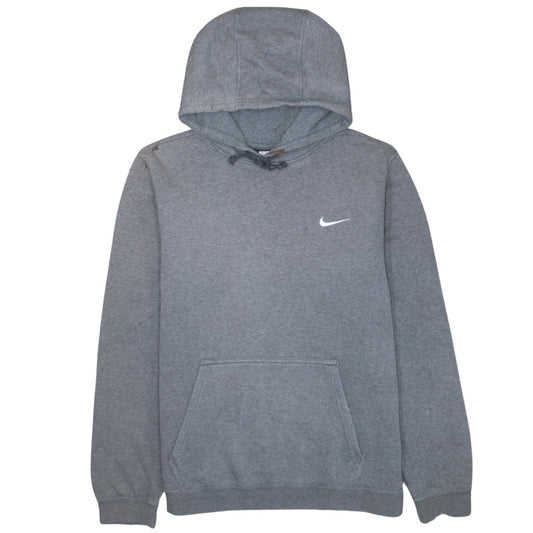 Nike Mens Grey Pullover Hoodie M Regular Fit Fleece Sportswear
