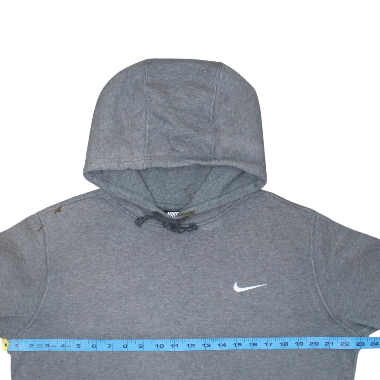 Nike Mens Grey Pullover Hoodie M Regular Fit Fleece Sportswear