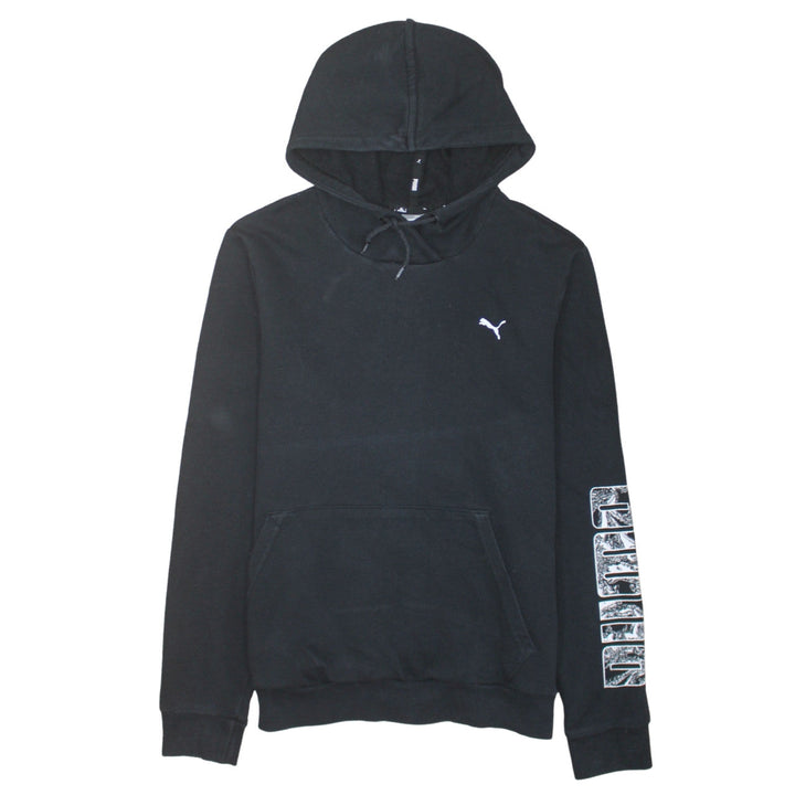 Puma Boys Black Pullover Hoodie Large Cotton Blend Casual Sportswear