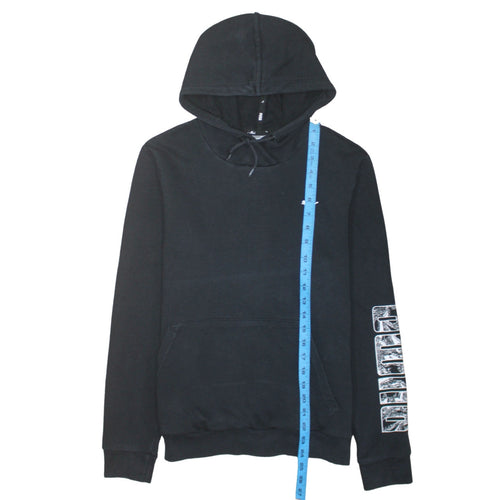 Puma Boys Black Pullover Hoodie Large Cotton Blend Casual Sportswear