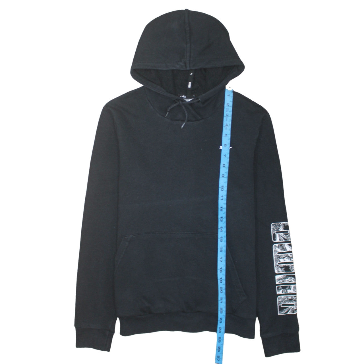 Puma Boys Black Pullover Hoodie Large Cotton Blend Casual Sportswear