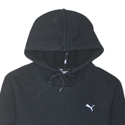 Puma Boys Black Pullover Hoodie Large Cotton Blend Casual Sportswear