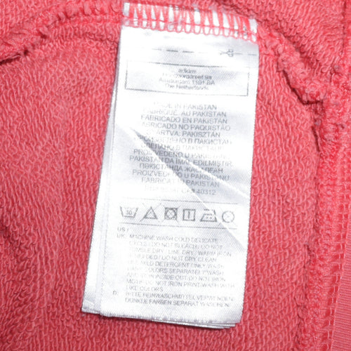 Adidas Womens Coral Hoodie Size 8 Pullover Hooded Sweatshirt