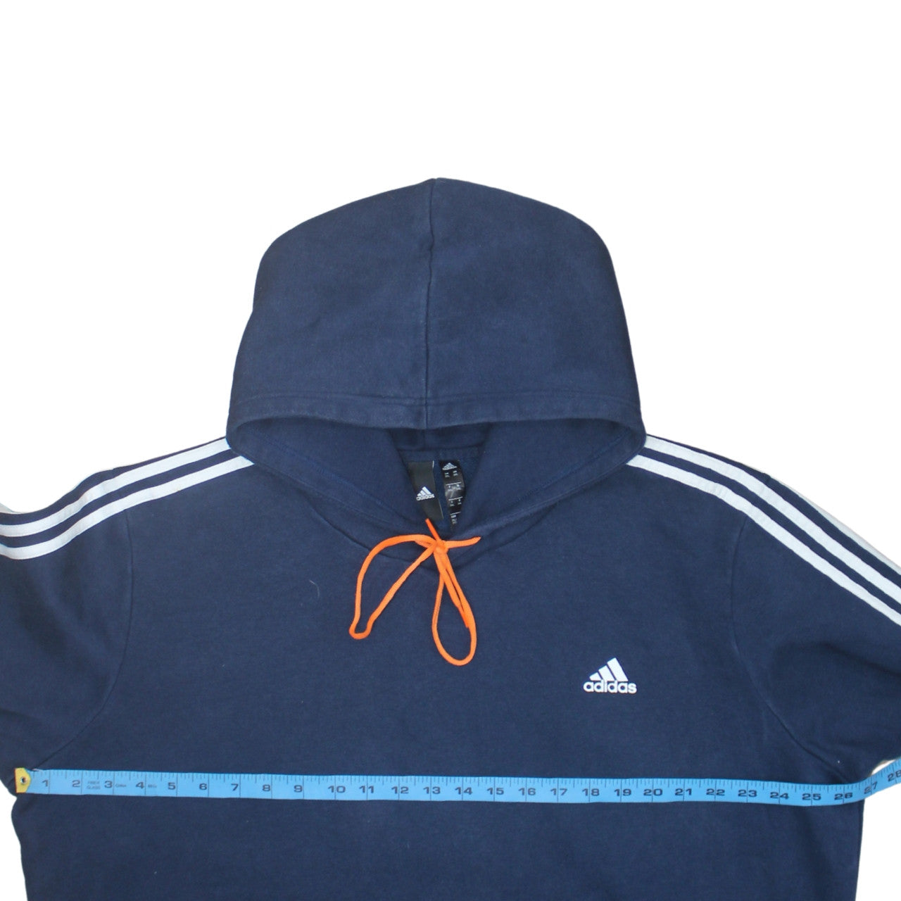 Adidas Mens Blue 2XL Pullover Hoodie Logo Sportswear Fleece