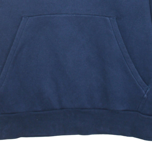 Adidas Mens Blue 2XL Pullover Hoodie Logo Sportswear Fleece