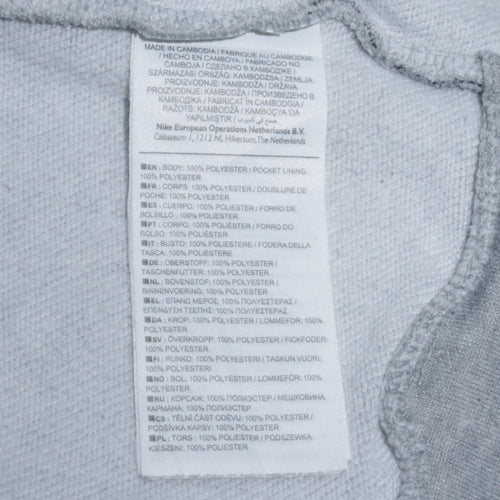 Nike Men's Grey Dri-Fit Full Zip Hoodie Size L