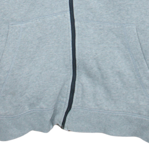 Under Armour Men's Grey Full Zip Hoodie Size L Fleece Cotton