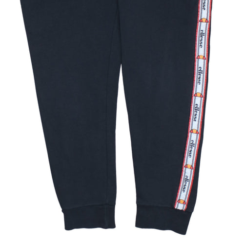 Ellesse Womens Black Jogger Trousers Size 10 Elastic Waist Fleece