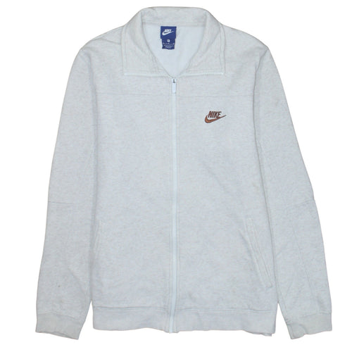 Nike Mens Grey Full Zip Sweatshirt Medium Classic Logo