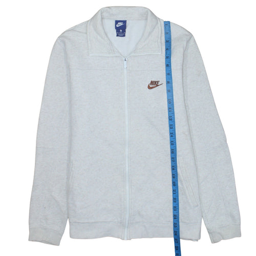 Nike Mens Grey Full Zip Sweatshirt Medium Classic Logo