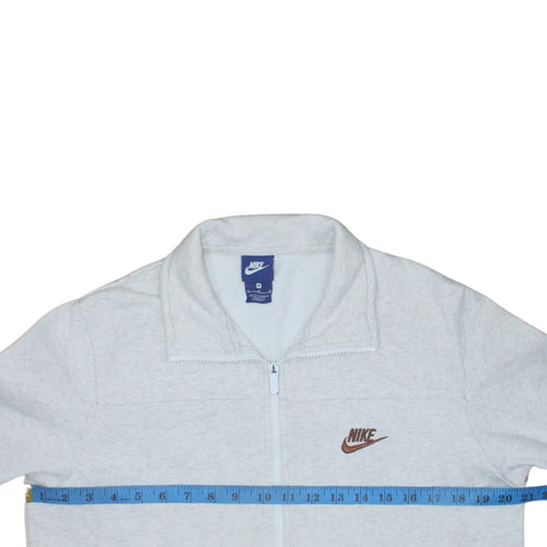 Nike Mens Grey Full Zip Sweatshirt Medium Classic Logo