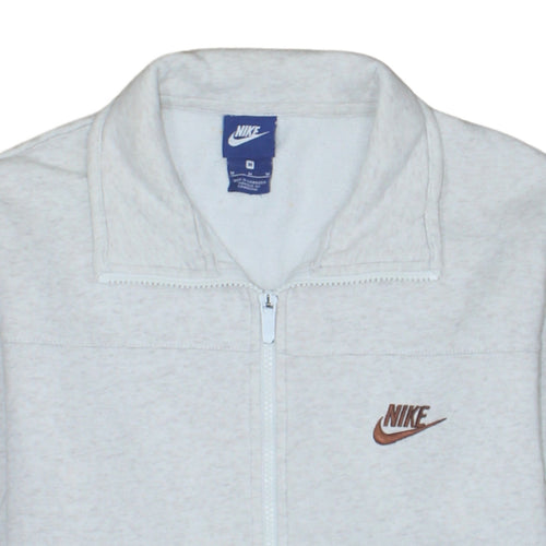 Nike Mens Grey Full Zip Sweatshirt Medium Classic Logo