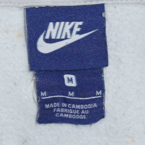 Nike Mens Grey Full Zip Sweatshirt Medium Classic Logo