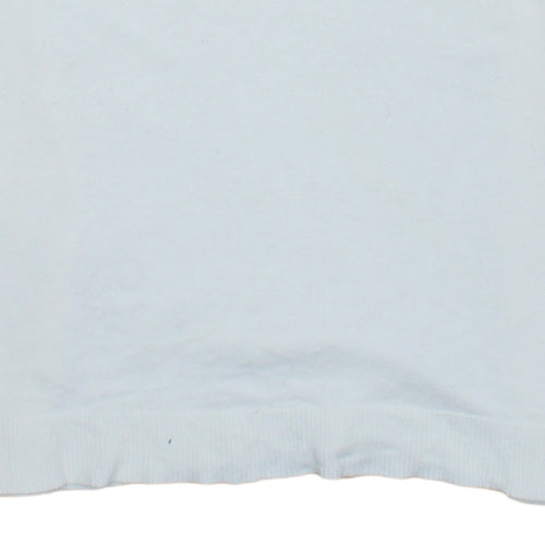 Polo Ralph Lauren Men's White Cotton V-Neck Jumper Size S