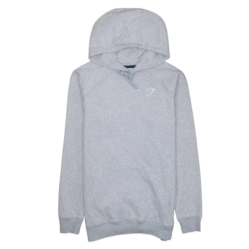 Gymshark Men's Grey Pullover Hoodie Size S Regular Fit