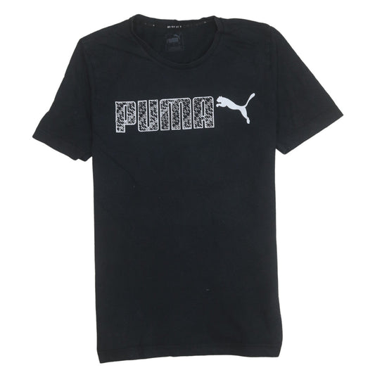Puma Men's Black Graphic Logo T-Shirt Size S