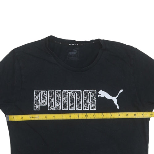 Puma Men's Black Graphic Logo T-Shirt Size S