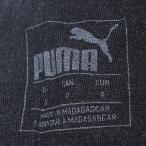 Puma Men's Black Graphic Logo T-Shirt Size S