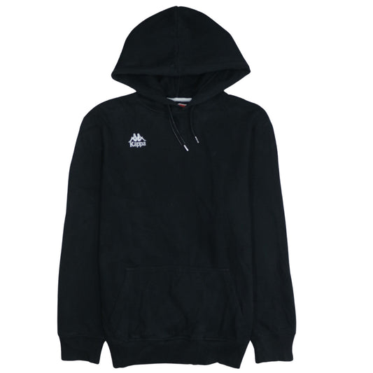 Kappa Men's Black Small Pullover Hoodie Fleece Sweatshirt