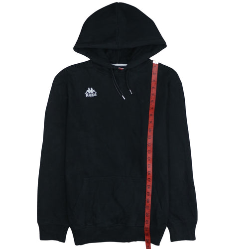Kappa Men's Black Small Pullover Hoodie Fleece Sweatshirt