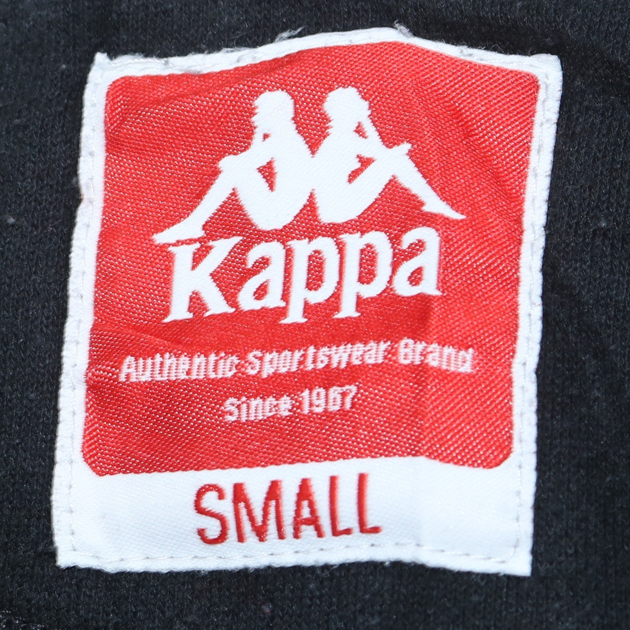 Kappa Men's Black Small Pullover Hoodie Fleece Sweatshirt