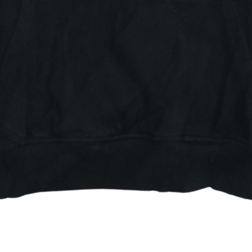 Kappa Men's Black Small Pullover Hoodie Fleece Sweatshirt