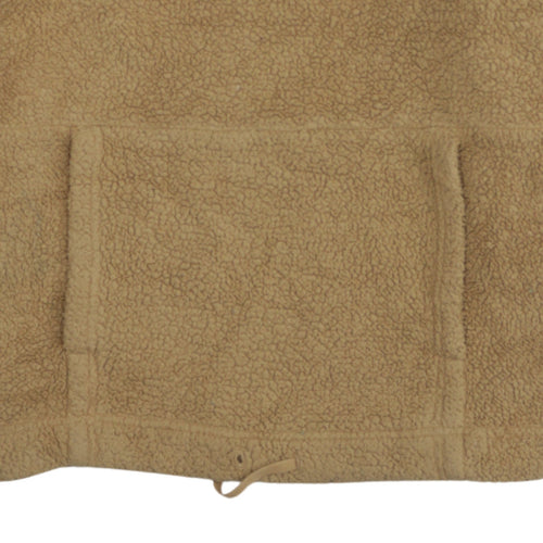 Puma Womens Beige Fleece 1/4 Zip Pullover Sweatshirt Size S