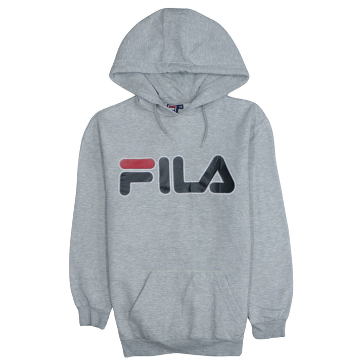 FILA Men's Grey XS Pullover Hoodie Graphic Logo Sweatshirt