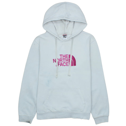 The North Face Womens Blue XL Pullover Hoodie 100% Cotton Logo Sweatshirt