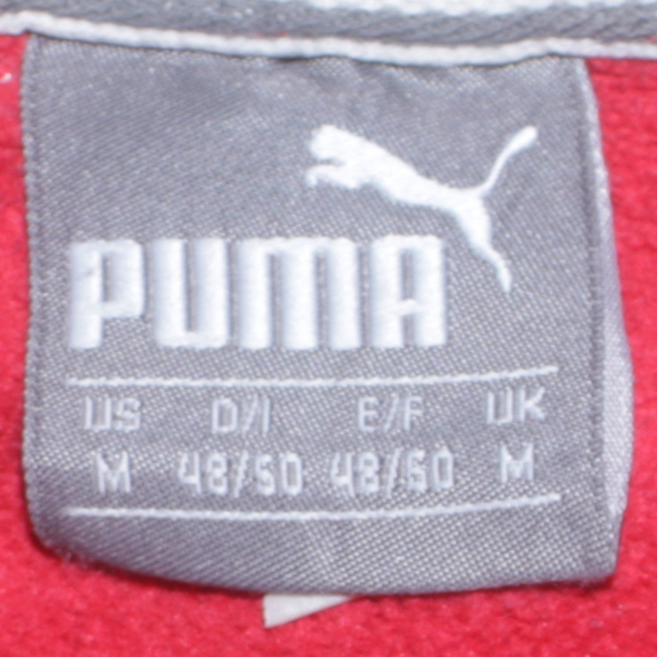 Puma Men's Red Pullover Hoodie M Logo Graphic Sportswear