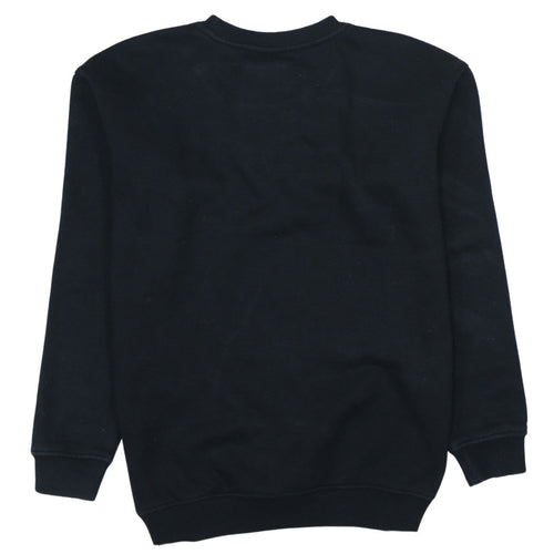FILA Men's Black Small Pullover Sweatshirt Crew Neck Logo Embroidered