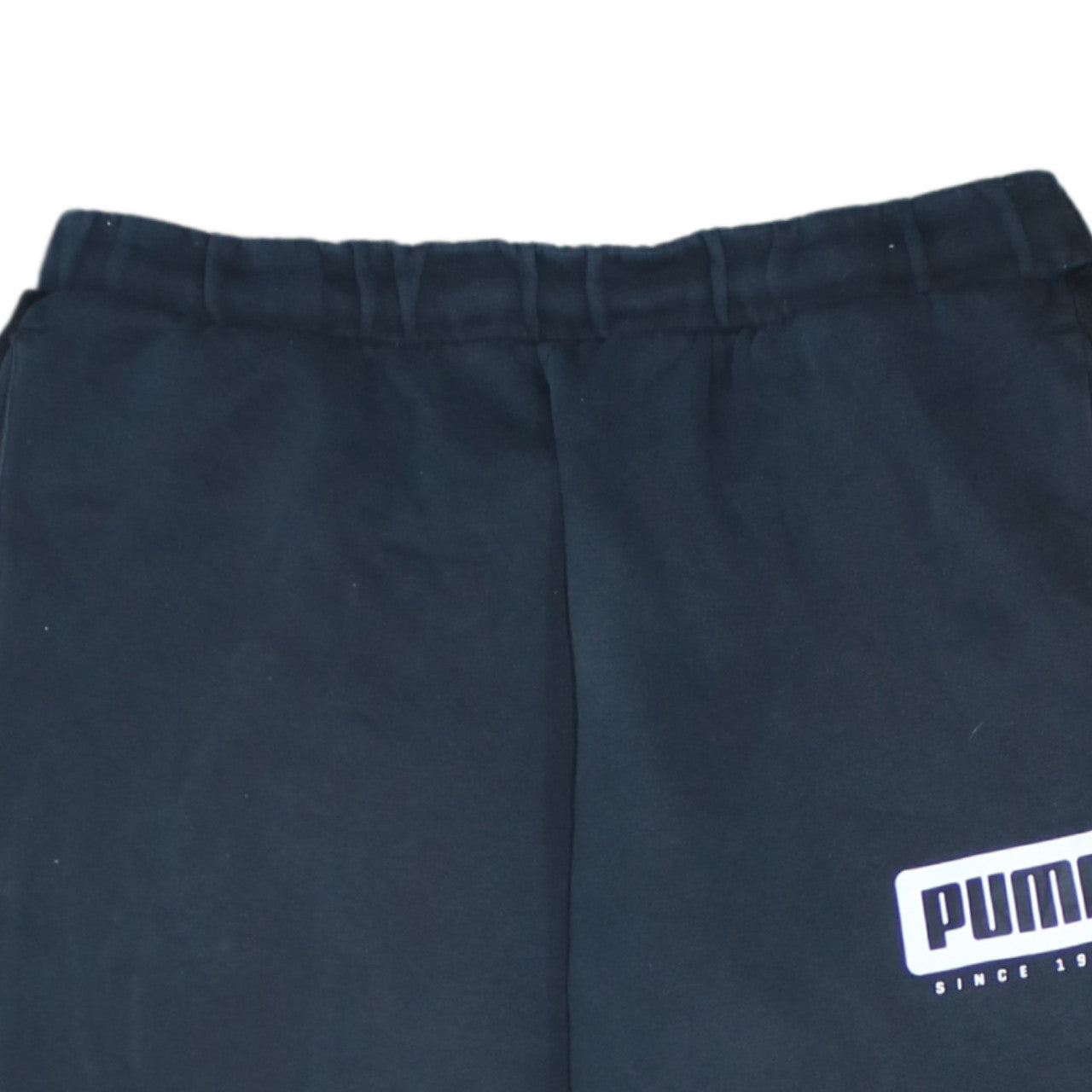 Puma Mens Black Fleece Jogger Sweatpants Size M Elastic Waist Tapered