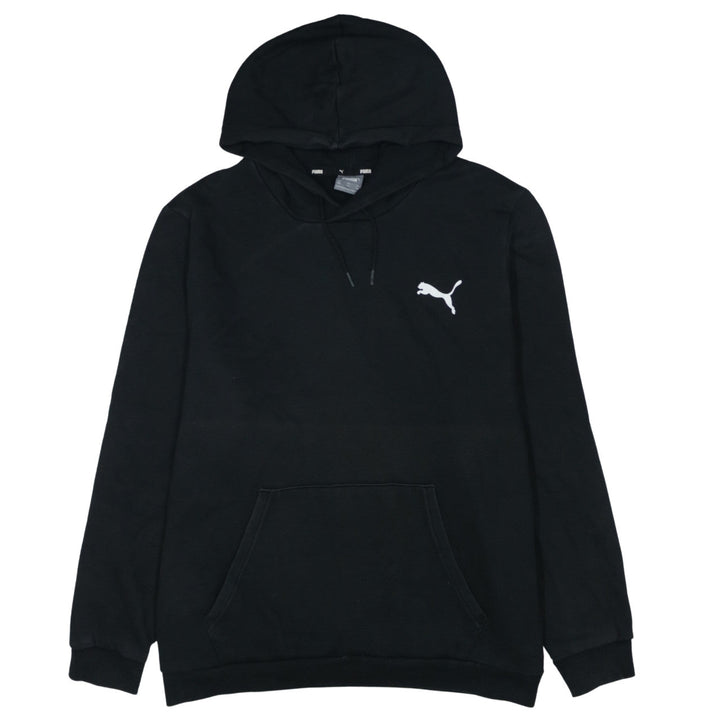 Puma Men's Black Pullover Hoodie 2XL Fleece Logo Sweatshirt