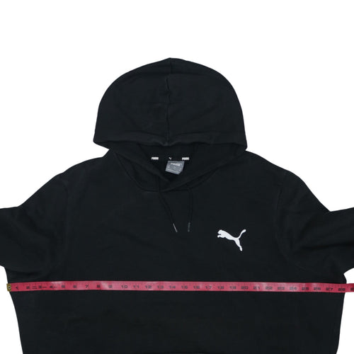 Puma Men's Black Pullover Hoodie 2XL Fleece Logo Sweatshirt