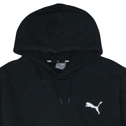 Puma Men's Black Pullover Hoodie 2XL Fleece Logo Sweatshirt