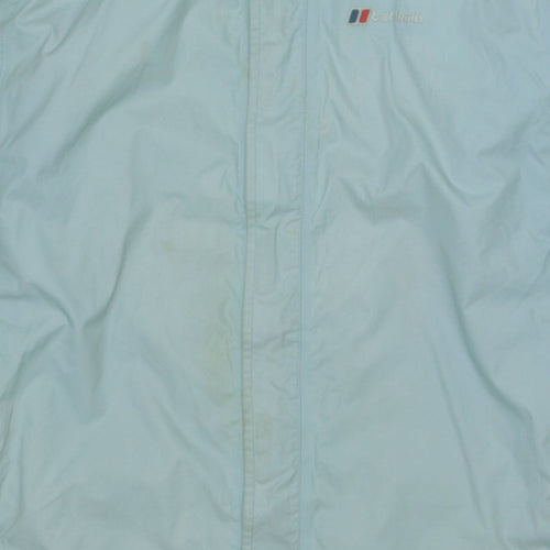 Berghaus Womens Blue Waterproof Hooded Rain Coat Jacket Size 16