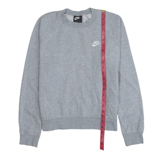 Nike Men's Grey Crew Neck Logo Sweatshirt M Regular Fit