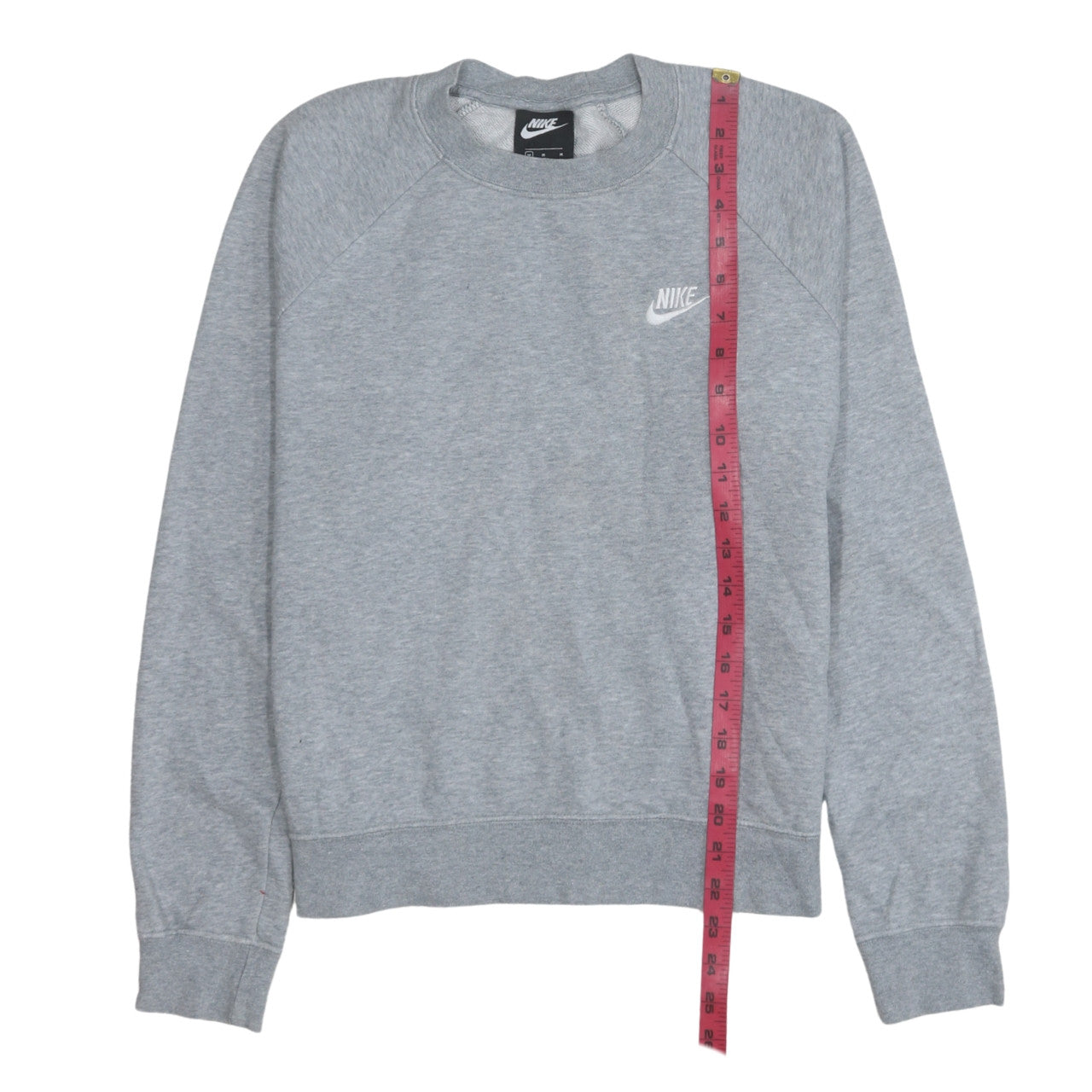 Nike Men's Grey Crew Neck Logo Sweatshirt M Regular Fit