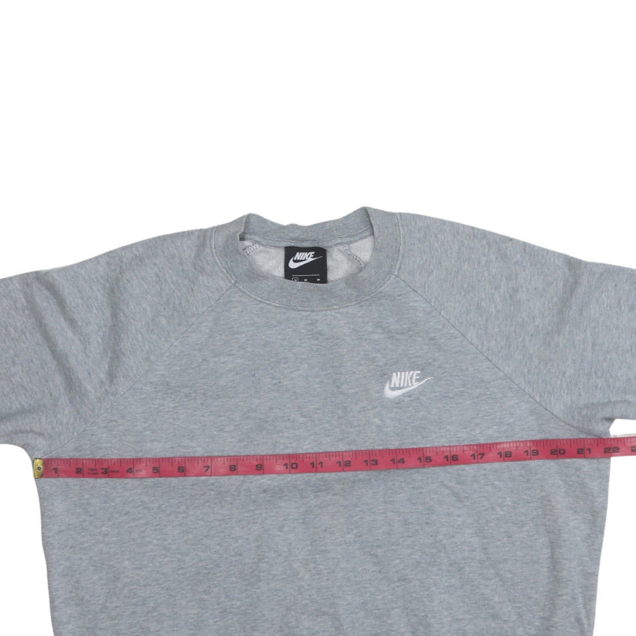 Nike Men's Grey Crew Neck Logo Sweatshirt M Regular Fit