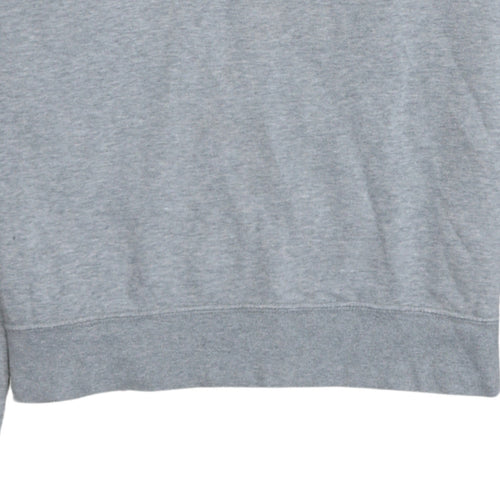 Nike Men's Grey Crew Neck Logo Sweatshirt M Regular Fit